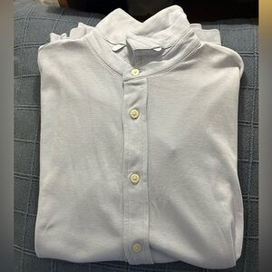 Banana Republic Light Gray Polo Shirt